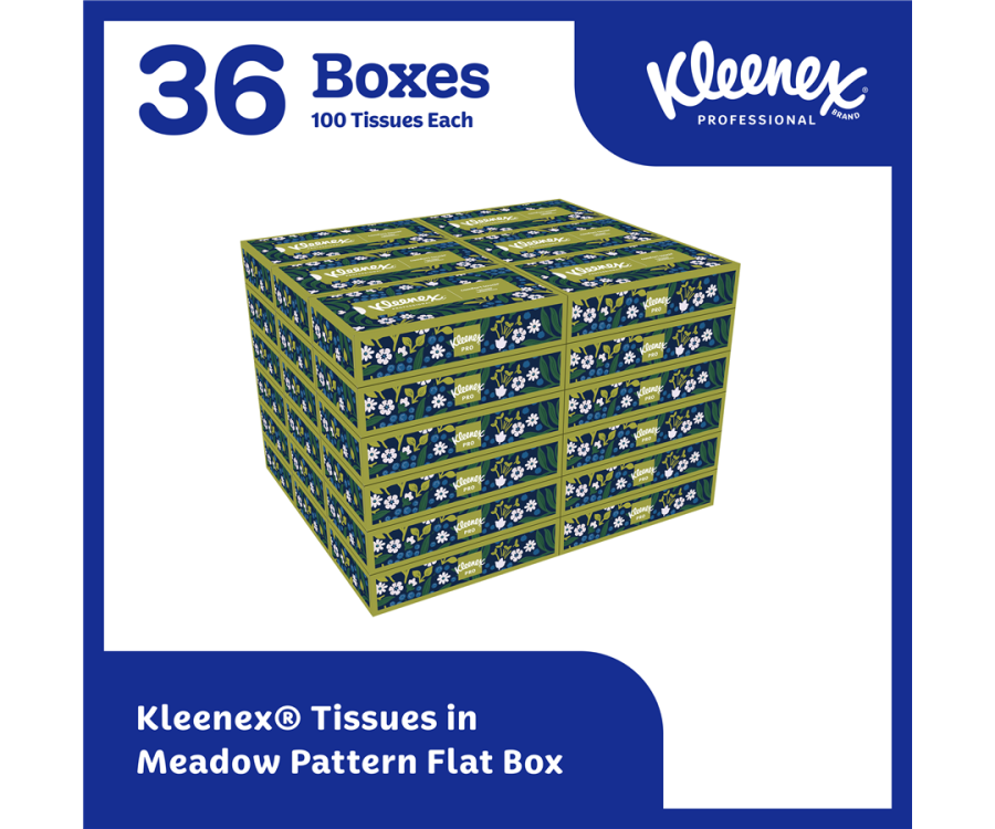 Kleenex® Comfort Touch™ 2-Ply Facial Tissue (100 Tissues/Box, 36